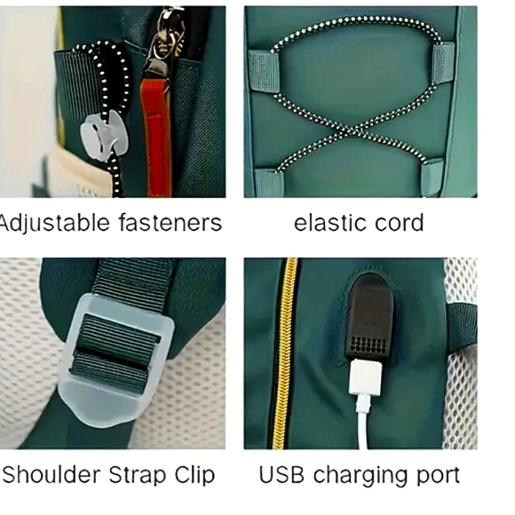 High School Backpack With Shoe Compartment Laptop Bag School Gym Bag Tote - Picture 13 of 14